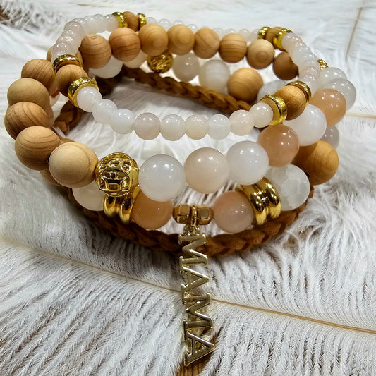 Le Mama, (Ensemble de 4 bracelets)